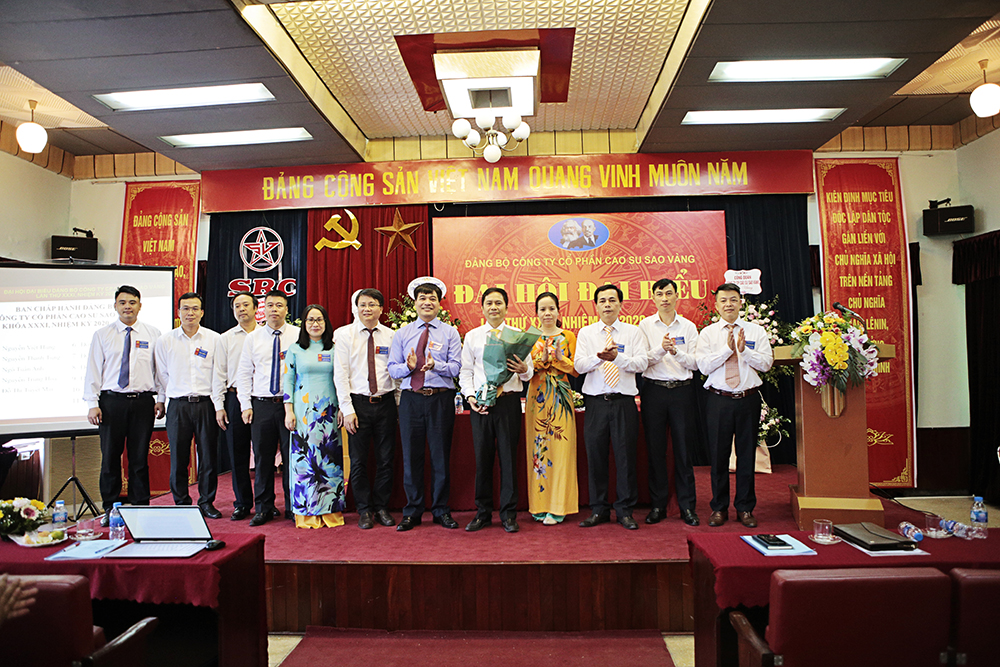 Công ty CP Cao su Sao Vàng: tổ chức thành công Đại hội đại biểu Đảng bộ nhiệm kỳ 2020-2025